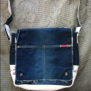 Denim Roxy messenger bag